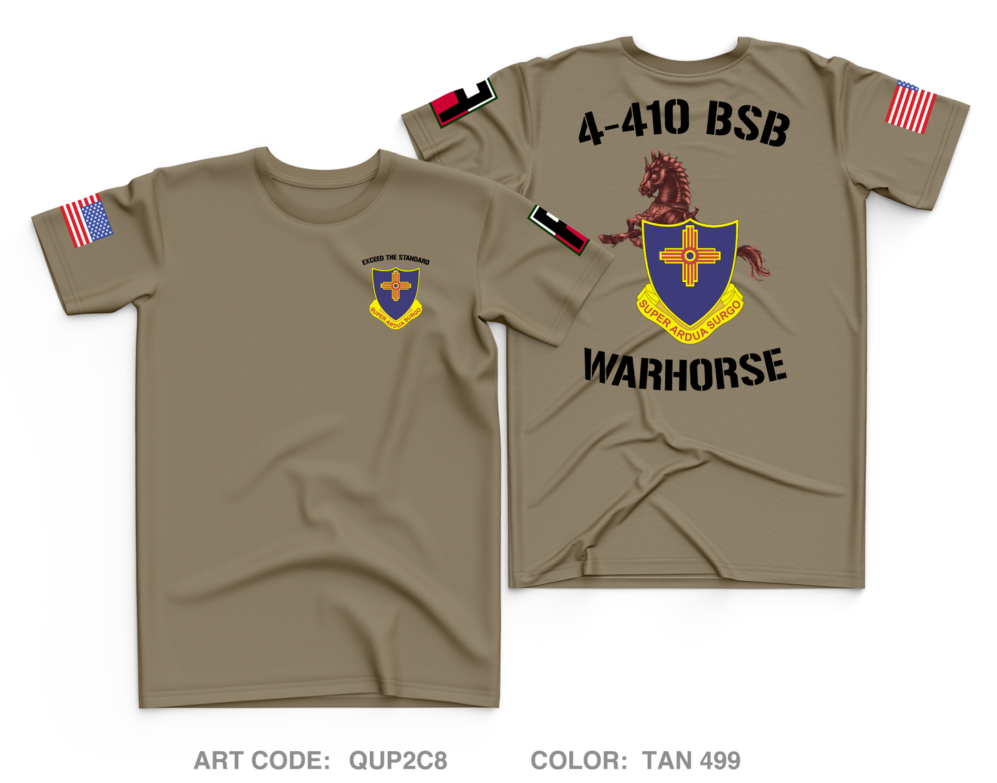 4-410 Warhorse Core Men's SS Performance Tee - QUP2C8