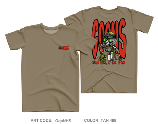 2nd Platoon "GOONS" Core Men's SS Performance Tee - QqcNHS