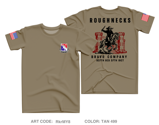 Bravo Company 837th BEB 37th IBCT Core Men's SS Performance Tee - RkrMY8