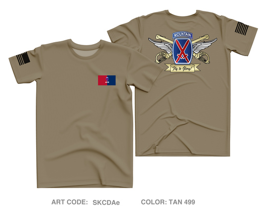 10th Combat Aviation Brigade Fundraising Collection Core Men's SS Performance Tee - SKCDAe
