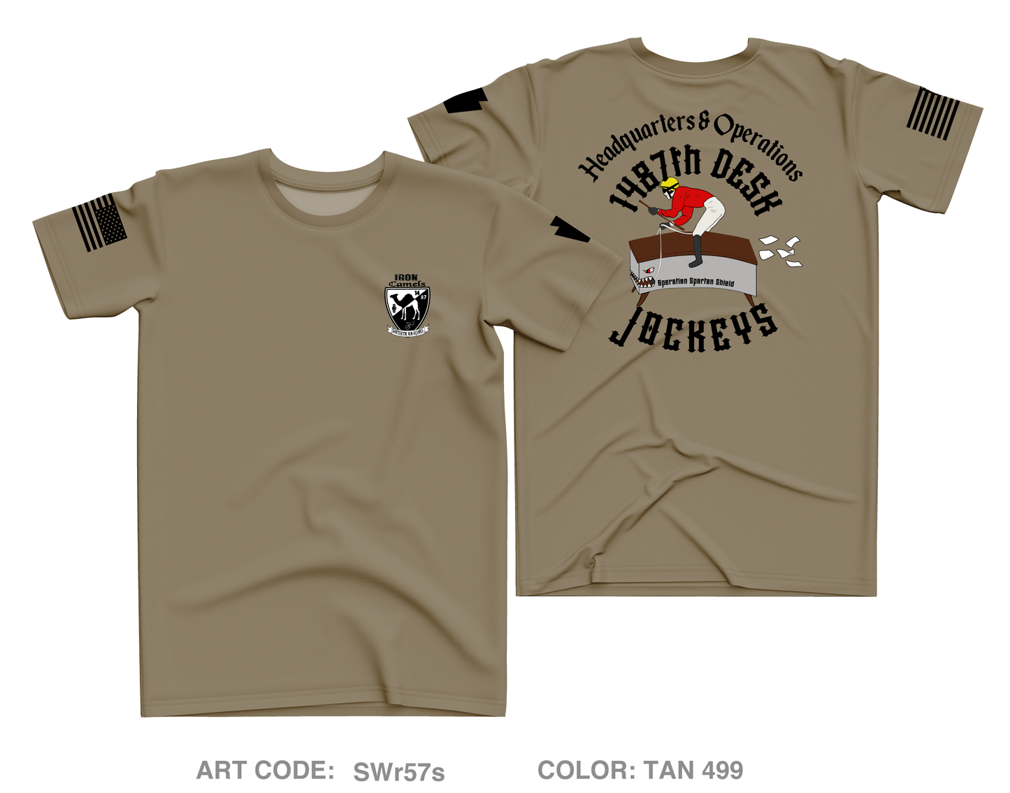 1487th Transportation Company - Headquarters/Operations Core Men's SS Performance Tee - SWr57s