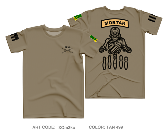HHC MORTARS 4-70 AR Core Men's SS Performance Tee - XQm3kc
