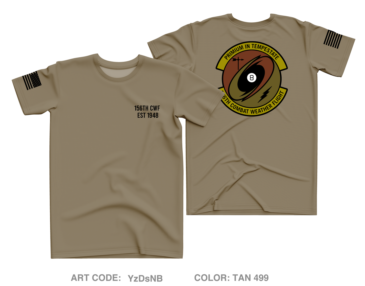 156th Combat Weather Flight Core Men's SS Performance Tee - YzDsNB