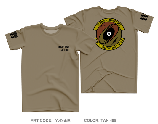 156th Combat Weather Flight Core Men's SS Performance Tee - YzDsNB