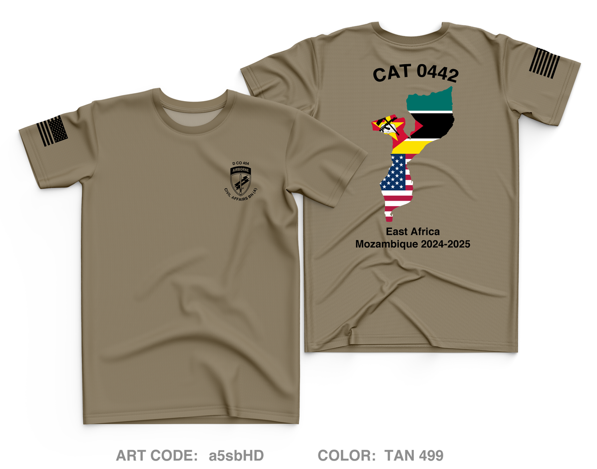 D Co 404 Civil Affairs BN (A) Fundraising Collection Core Men's SS Performance Tee - a5sbHD