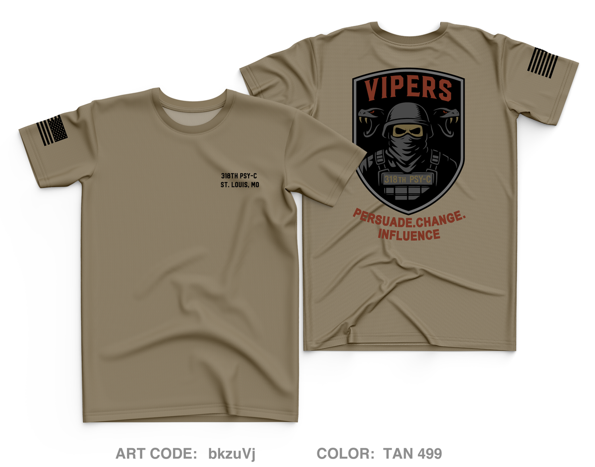 318th PSY-C Core Men's SS Performance Tee - bkzuVj