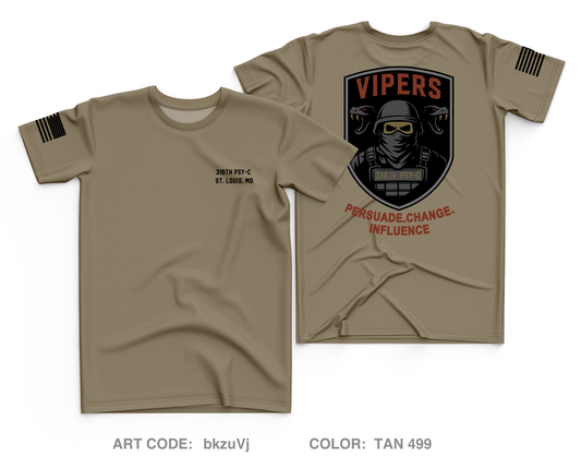 318th PSY-C Core Men's SS Performance Tee - bkzuVj