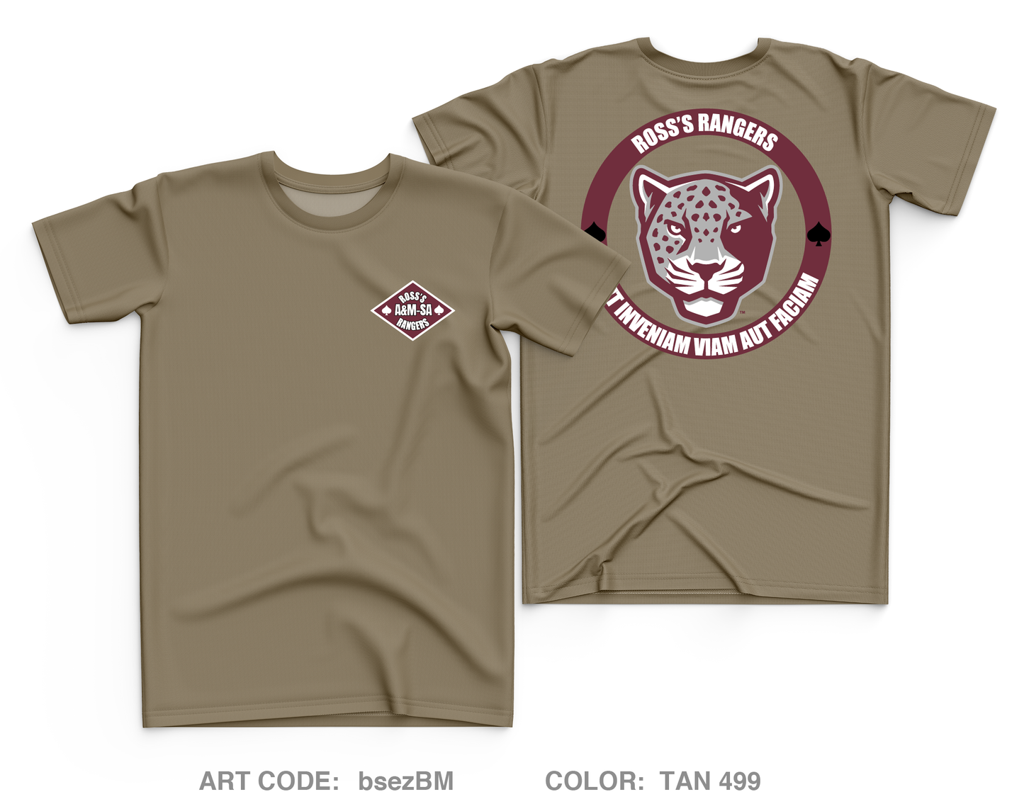 TAMUSA Ranger Challenge Core Men's SS Performance Tee - bsezBM