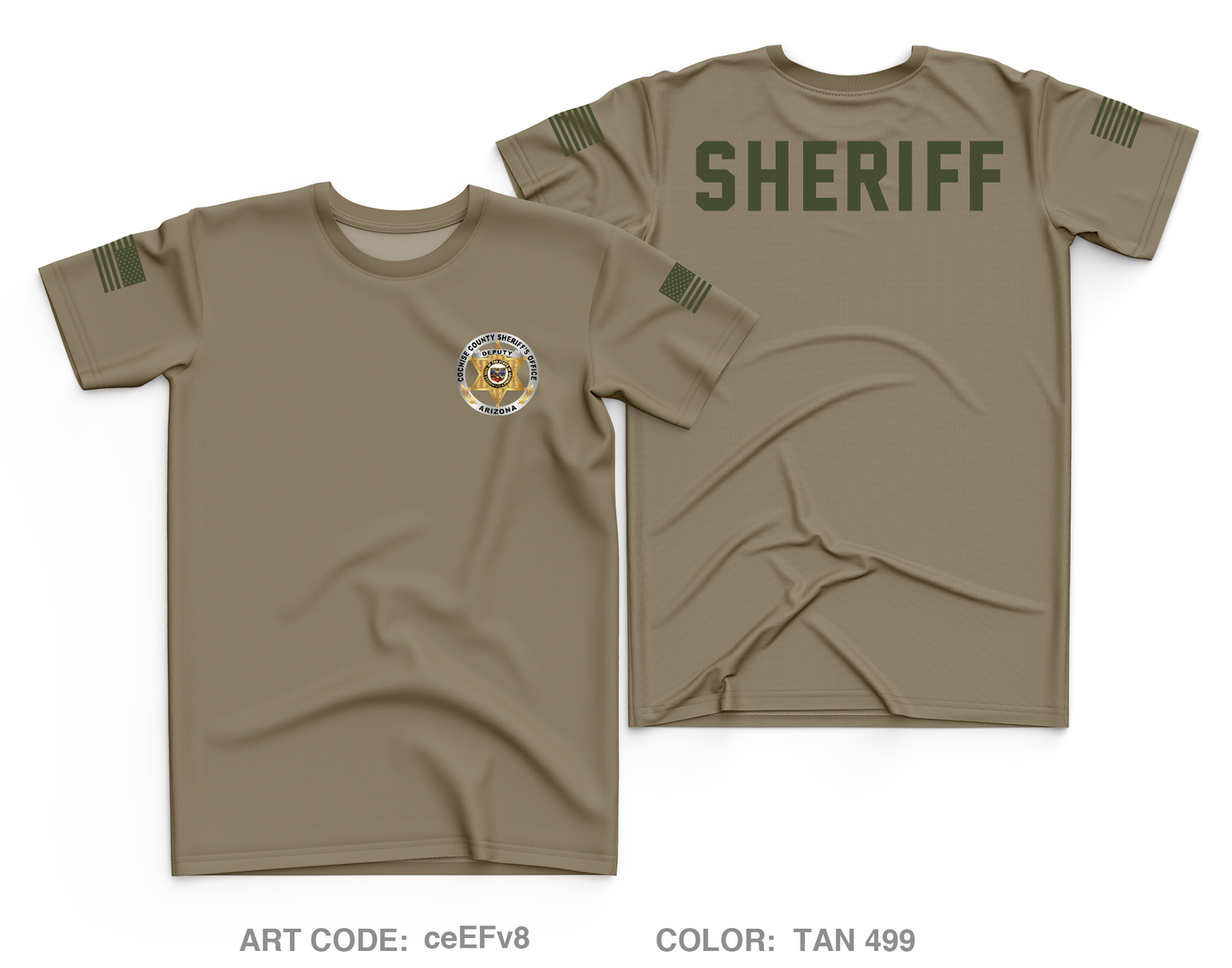 Cochise County Sheriff’s Office Benson Patrol Store 1 Core Men's SS Performance Tee - ceEFv8