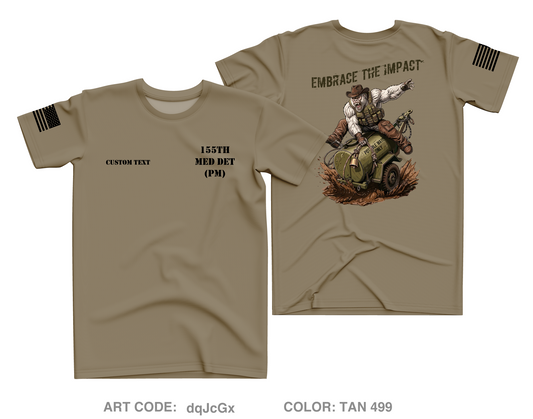 CUSTOM 155th Medical Detachment (PM) Core Men's SS Performance Tee - dqJcGx