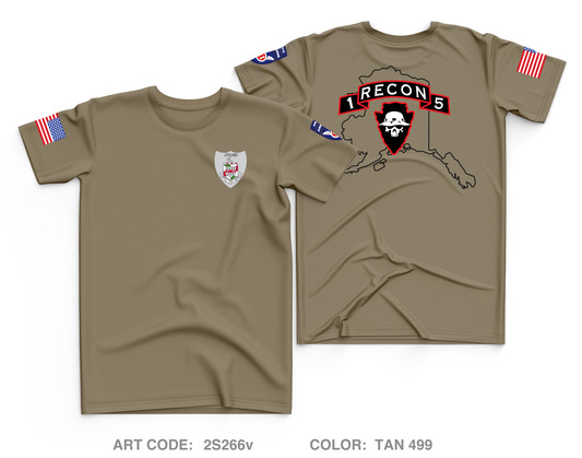 1-5 INF HHC Recon Core Men's SS Performance Tee - 2S266v