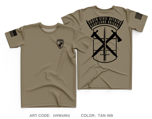 308th Civil Affairs Brigade Core Men's SS Performance Tee - hHWeWd