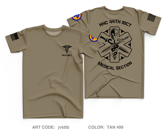 HHC 44th IBCT (Medical Section) Core Men's SS Performance Tee - jvtdtb