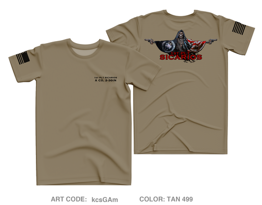 1st Platoon A Co 2-30IN Core Men's SS Performance Tee - kcsGAm
