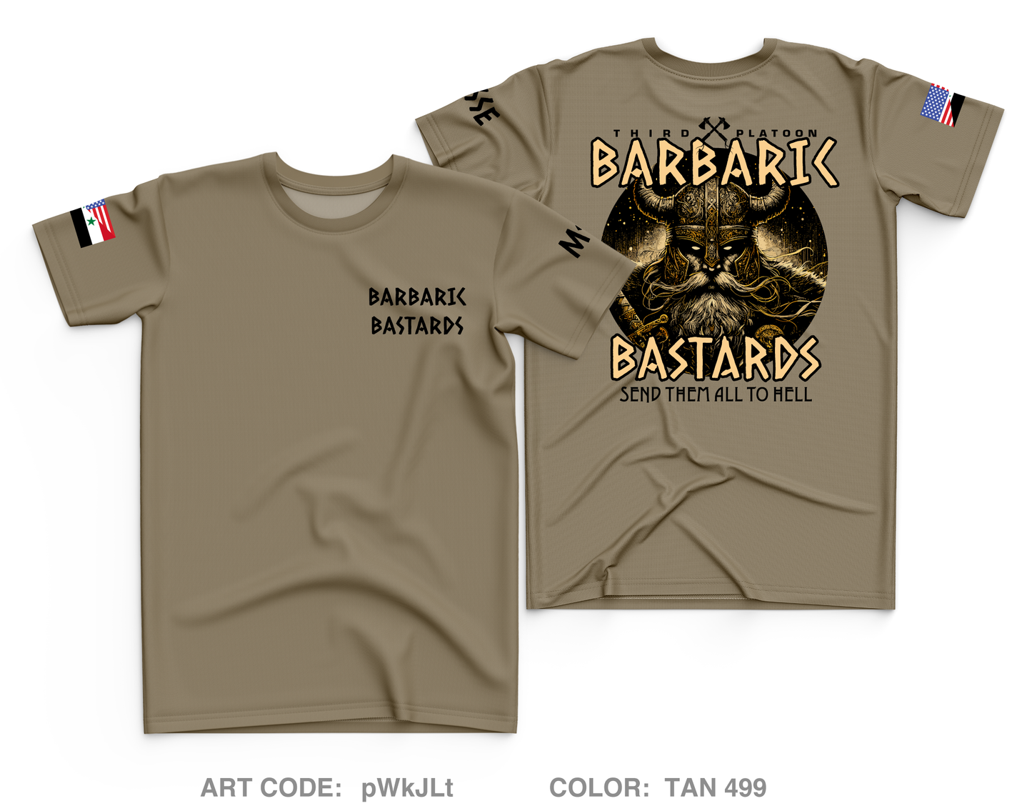 Bastards barbaric Core Men's SS Performance Tee - pWkJLt