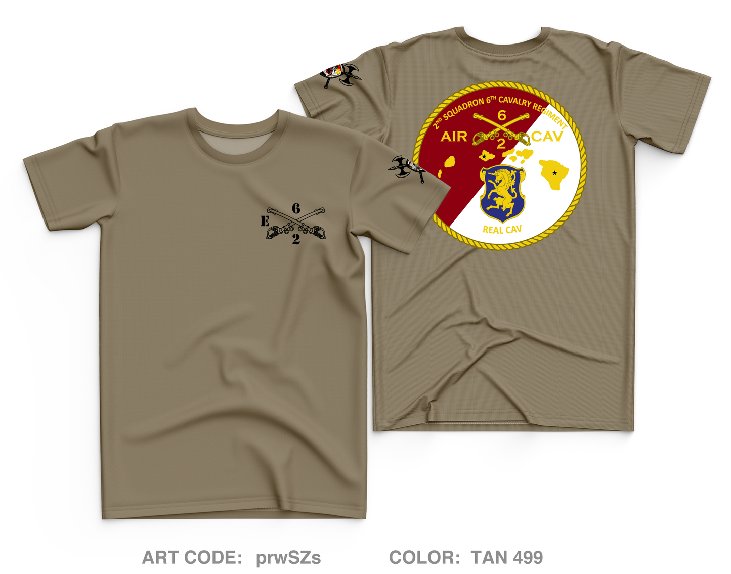 2-6 Cav, Echo Troop (ETRP) Fundarising Collection Core Men's SS Performance Tee - prwSZs