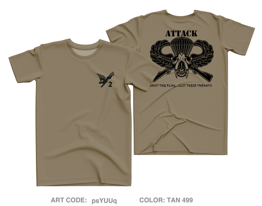 ATTACK Company 2-505th PIR Core Men's SS Performance Tee - psYUUq