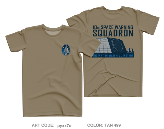 10th Space Warning Squadron Fundraising Collection Core Men's SS Performance Tee - pyxx7u