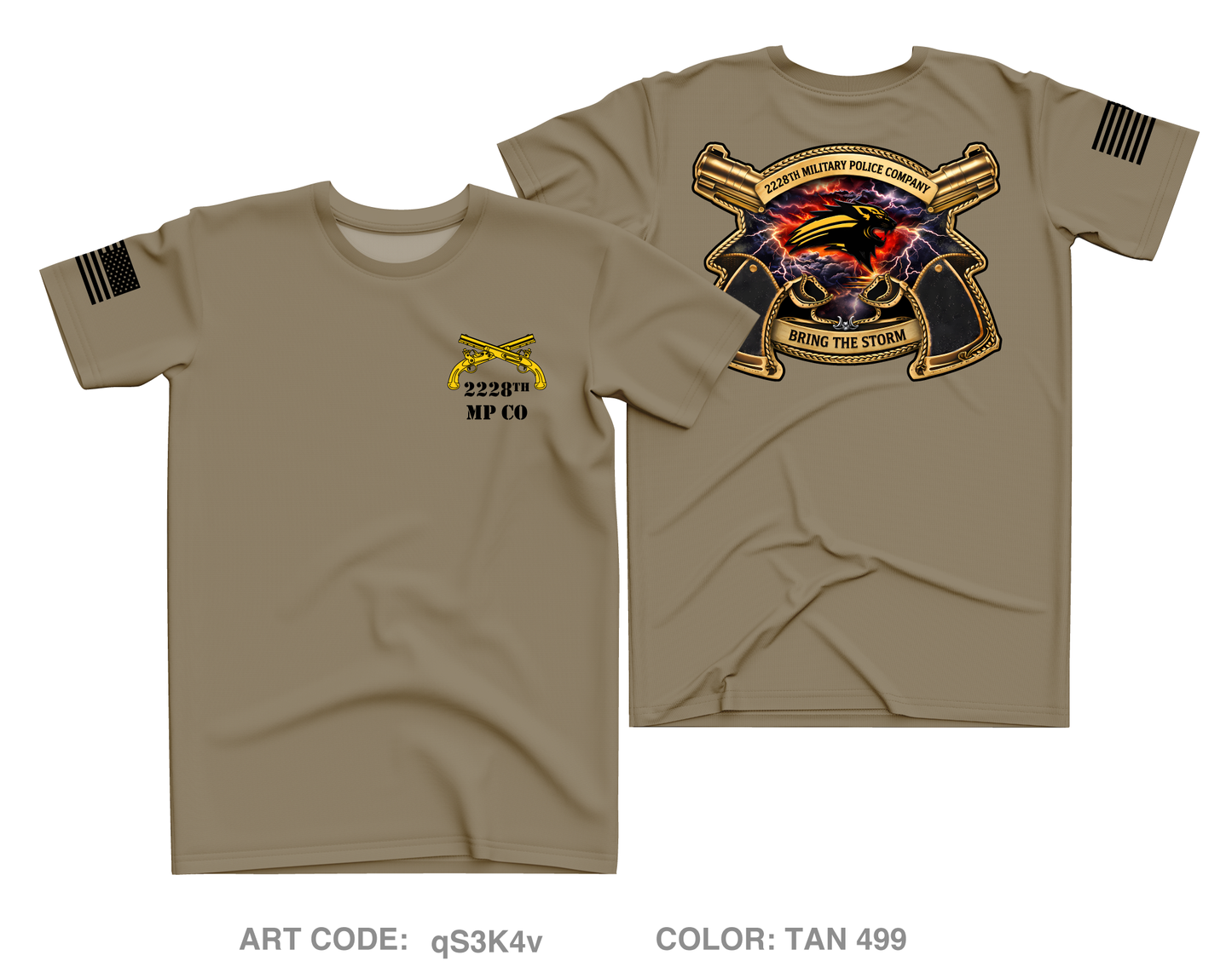 2228th MP CO Core Men's SS Performance Tee - qS3K4v