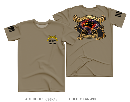 2228th MP CO Core Men's SS Performance Tee - qS3K4v