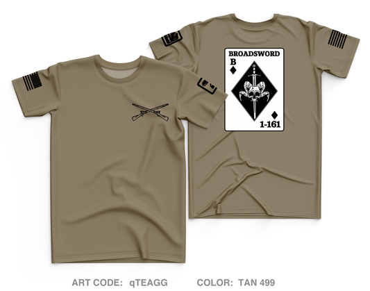 BOLD COMPANY, 1ST BN 161ST INFANTRY REGIMENT Core Men's SS Performance Tee - qTEAGG