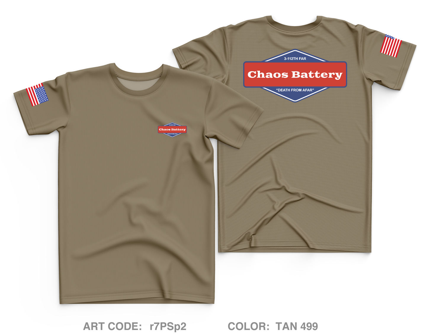 Charlie Battery, 3RD Battalion 112TH Field Artillery Regiment Core Men's SS Performance Tee - r7PSp2