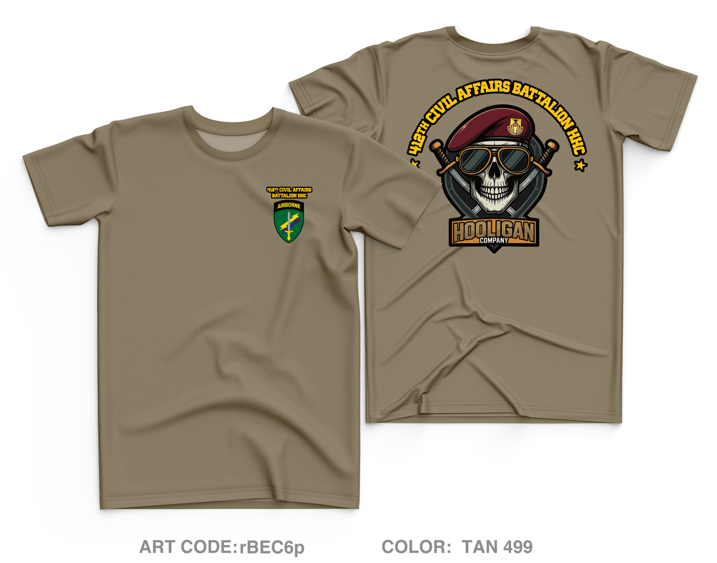 412th Civil Affairs HHC Core Men's SS Performance Tee - rBEC6p