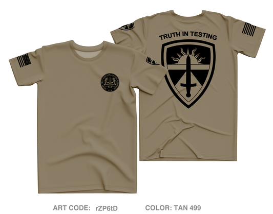 Army Test and Evaluation Command Core Men's SS Performance Tee - rZP6tD