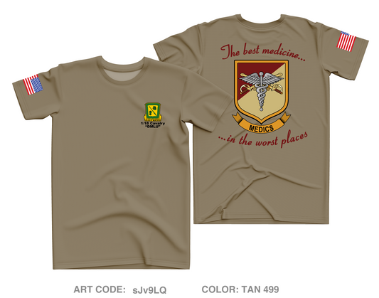 1/18 CAV Medics Core Men's SS Performance Tee - sJv9LQ