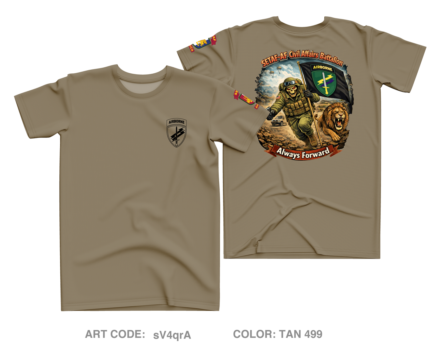 SETAF-AF Civil Affairs Battalion Core Men's SS Performance Tee - sV4qrA