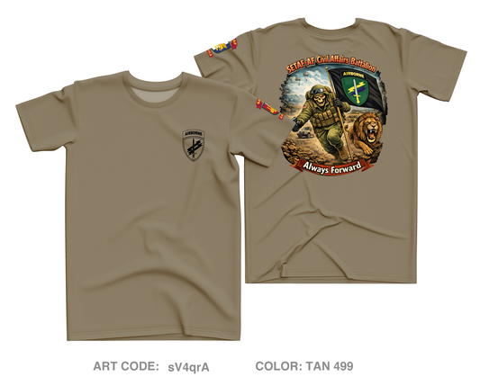 SETAF-AF Civil Affairs Battalion Core Men's SS Performance Tee - sV4qrA