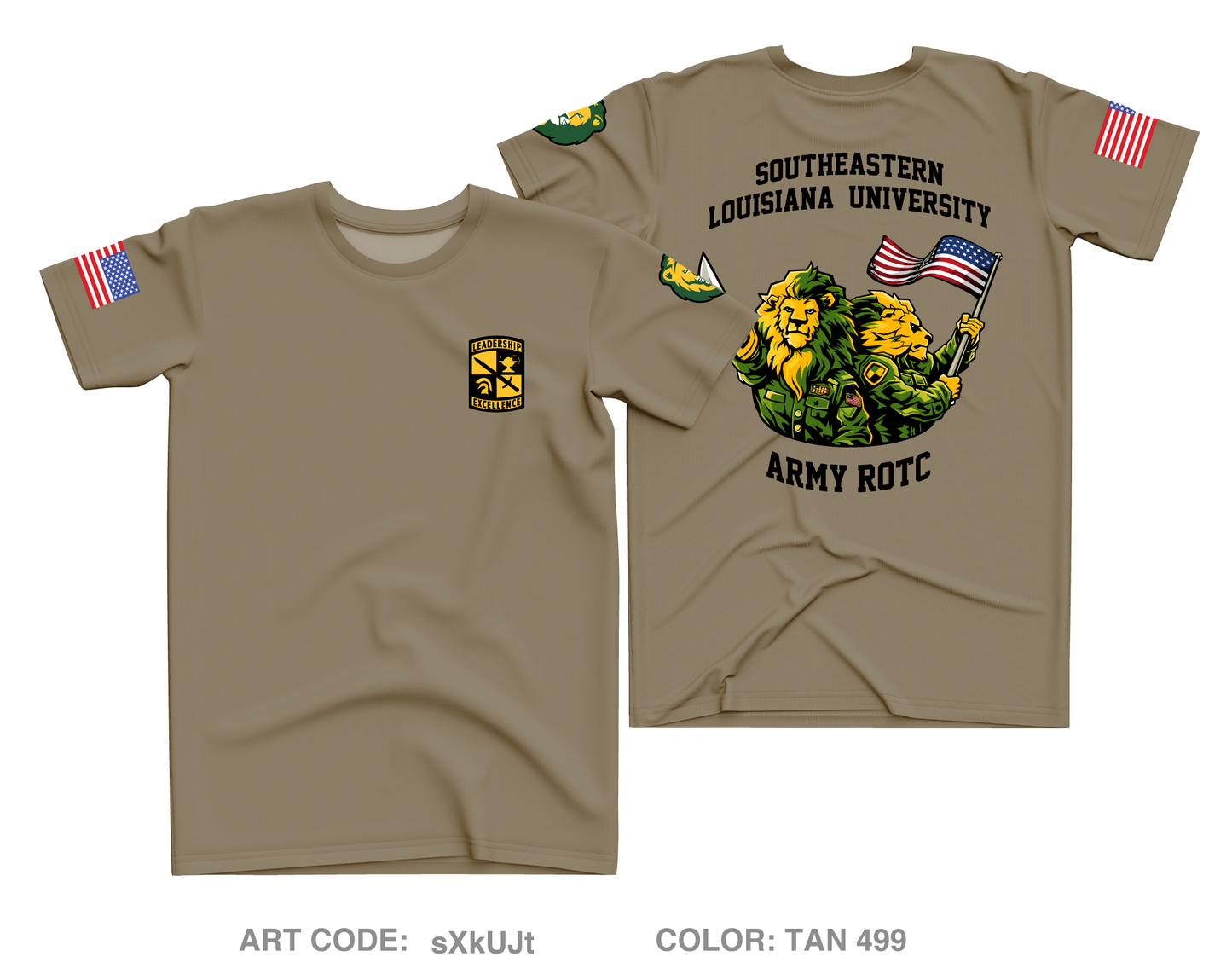 Southeastern Louisiana University ROTC Core Men's SS Performance Tee - sXkUJt