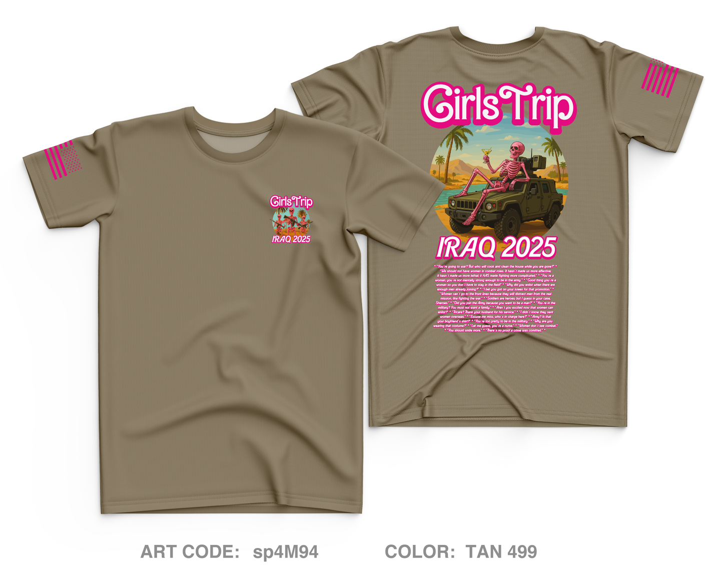 Iraq 2025 Girls Trip Core Men's SS Performance Tee - sp4M94