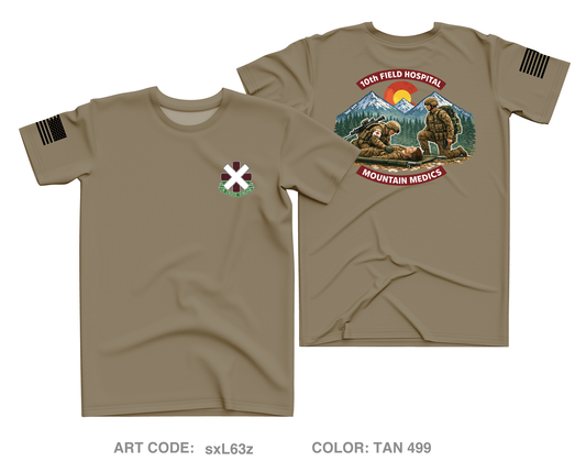 10th Field Hospital Store 1 Core Men's SS Performance Tee - sxL63z