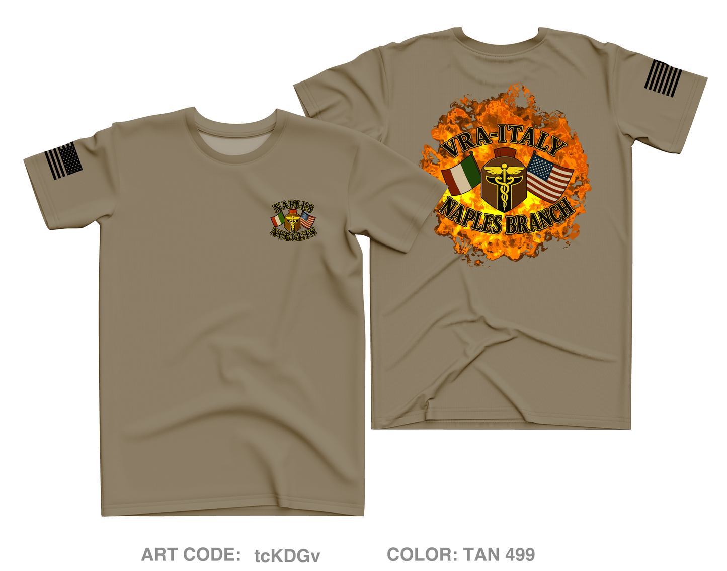 VRA-Italy Naples Branch Fundraising Collection art issue Core Men's SS Performance Tee - tcKDGv