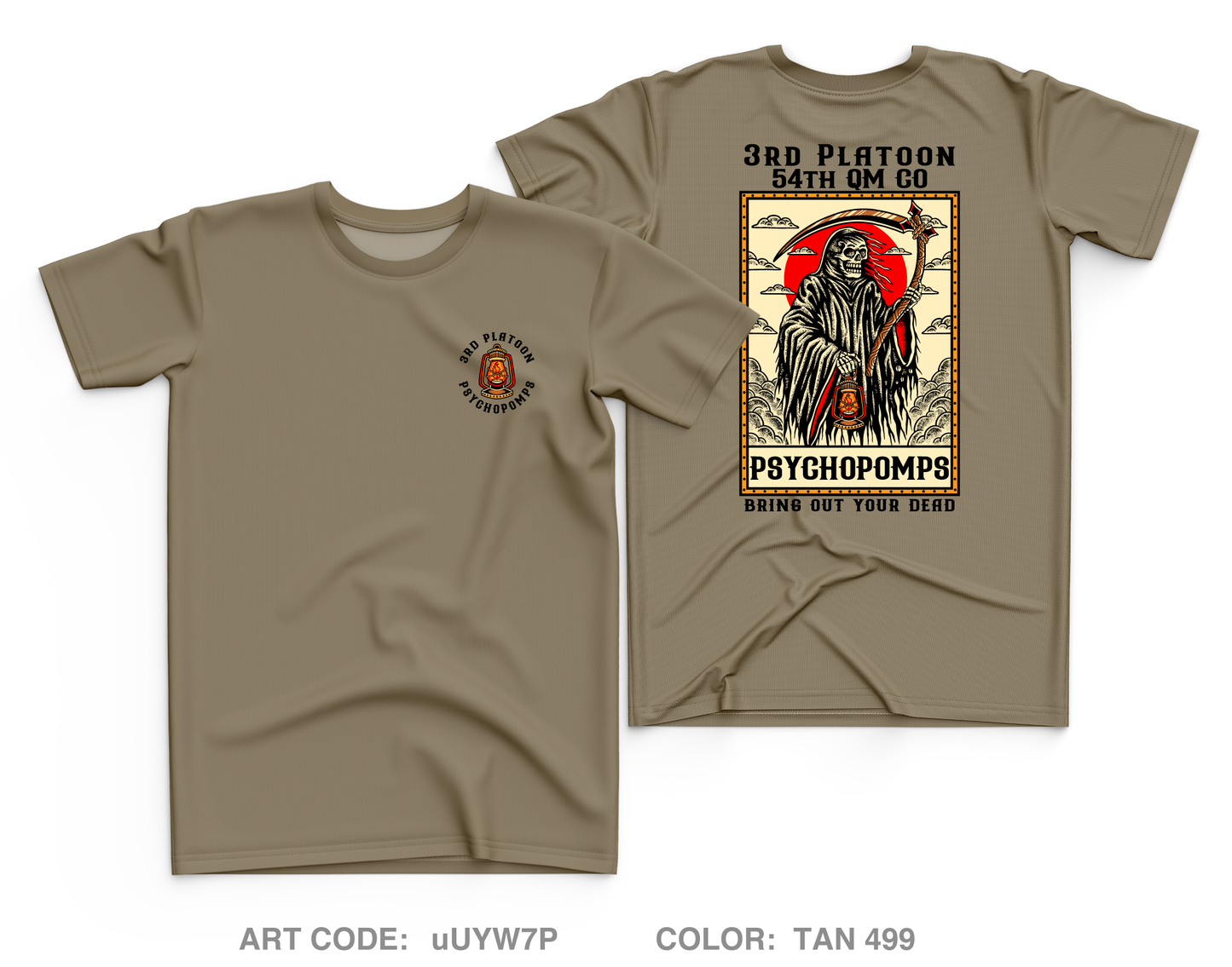 3rd PLT, 54th QM CO Core Men's SS Performance Tee - uUYW7P