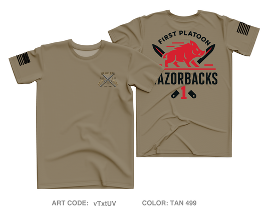 1st PLT, B CO Core Men's SS Performance Tee - vTxtUV