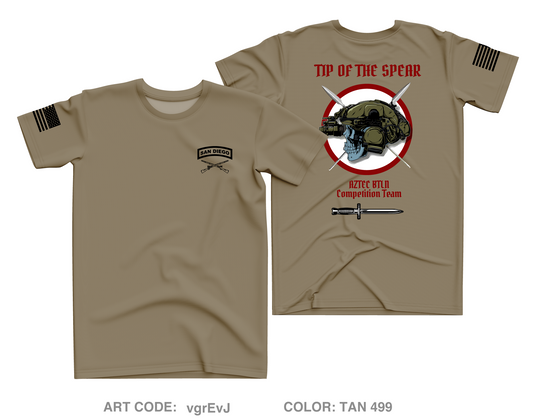 Aztec Battalion Core Men's SS Performance Tee - vgrEvJ