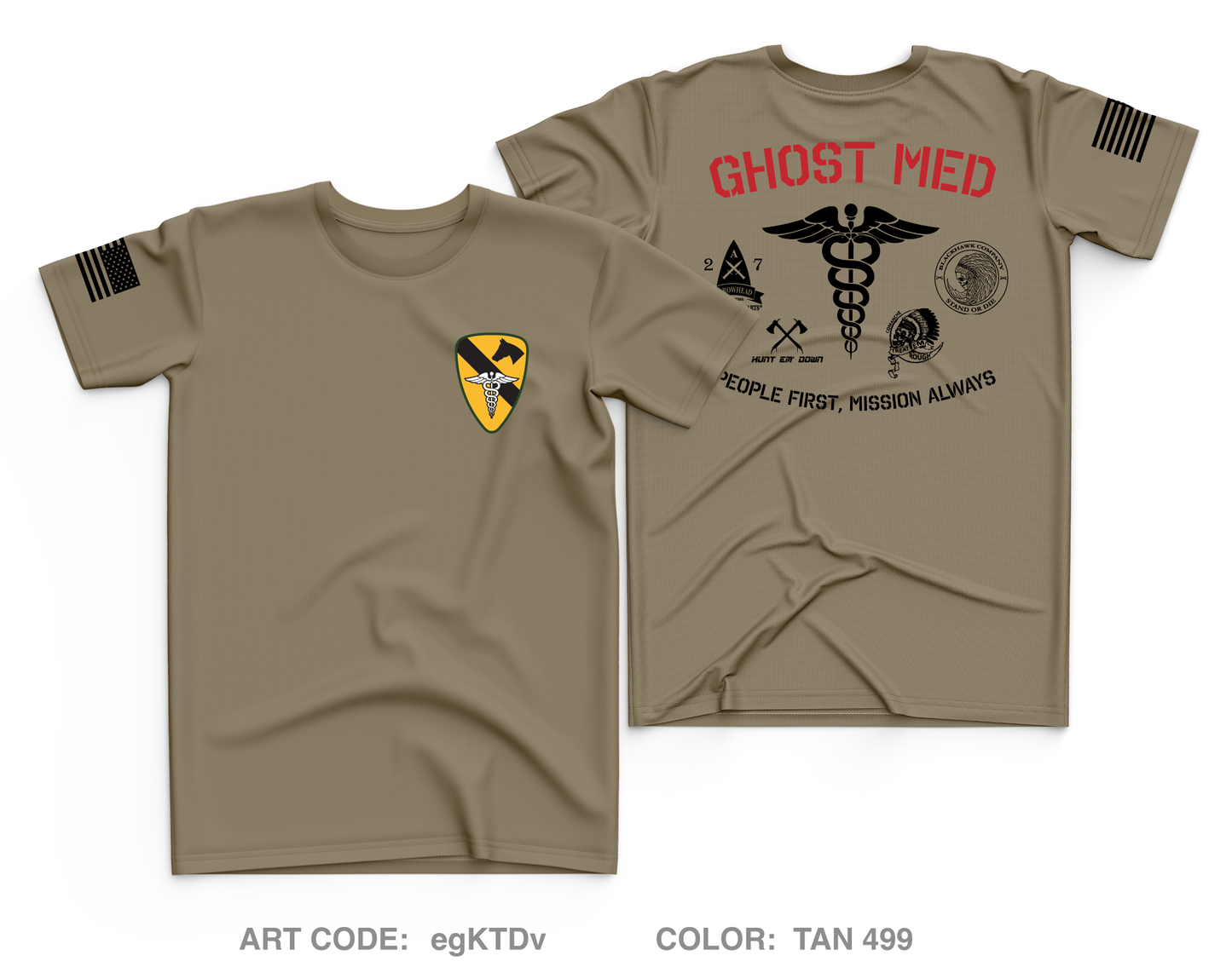 MEDIC PLATOON, 2-7 CAV, 3ABCT Core Men's SS Performance Tee - egKTDv