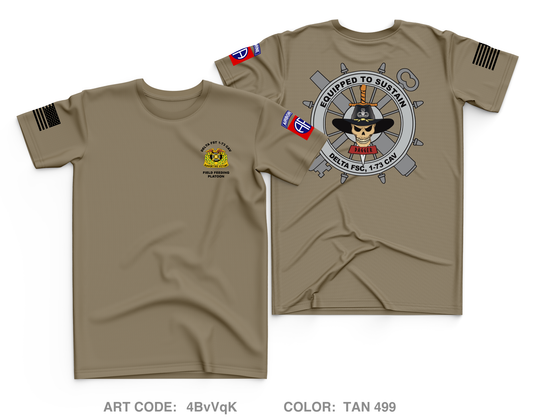 DELTA FST 1-73 CAV Core Men's SS Performance Tee - 4BvVqK