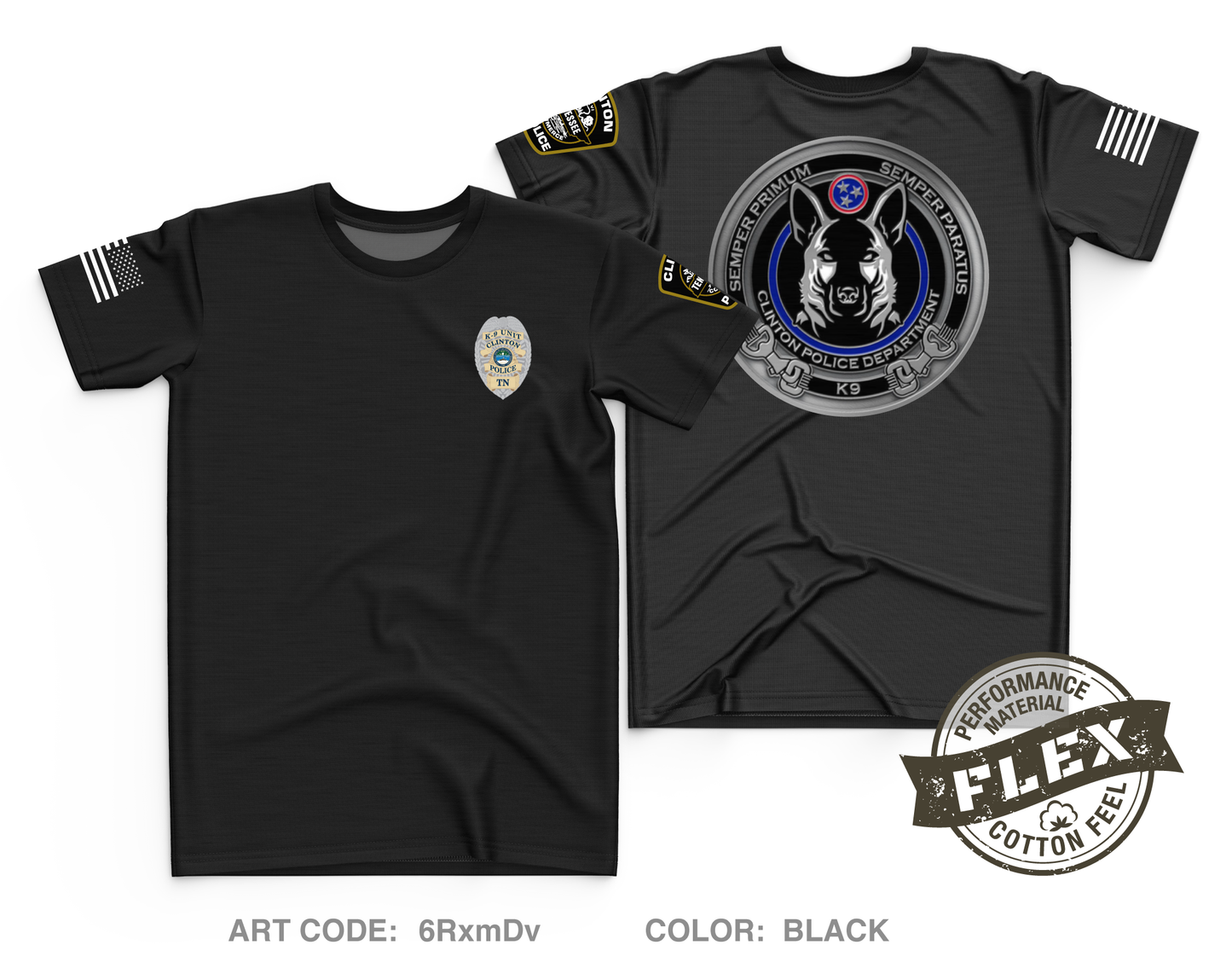 CPD K-9 Unit Core Men's SS Flex Performance Tee - 6RxmDv