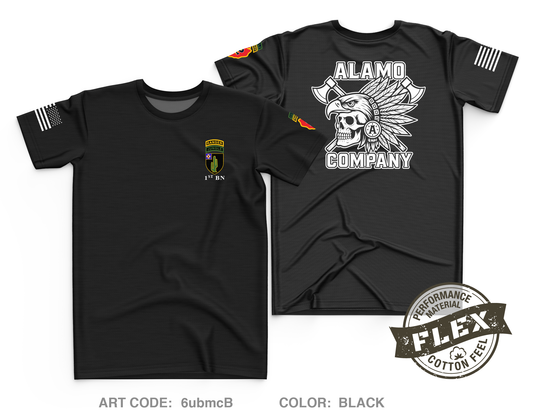 Alamo Company, 1-35 Infantry Core Men's SS Flex Performance Tee - 6ubmcB