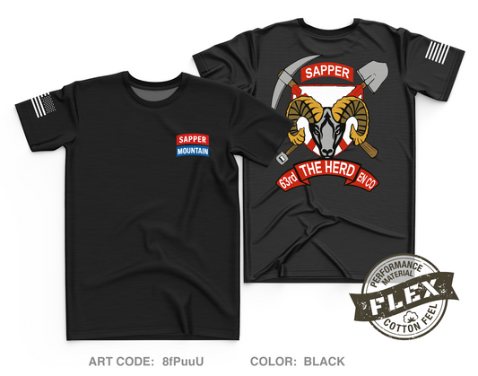 63D Combat Engineer Company - Infantry Core Men's SS Flex Performance Tee - 8fPuuU