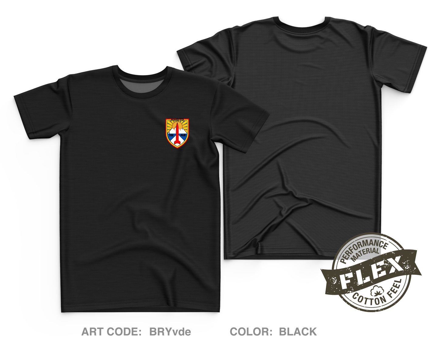 Air and Missile Defense Test Directorate (AMDTD) Core Men's SS Flex Performance Tee - BRYvde
