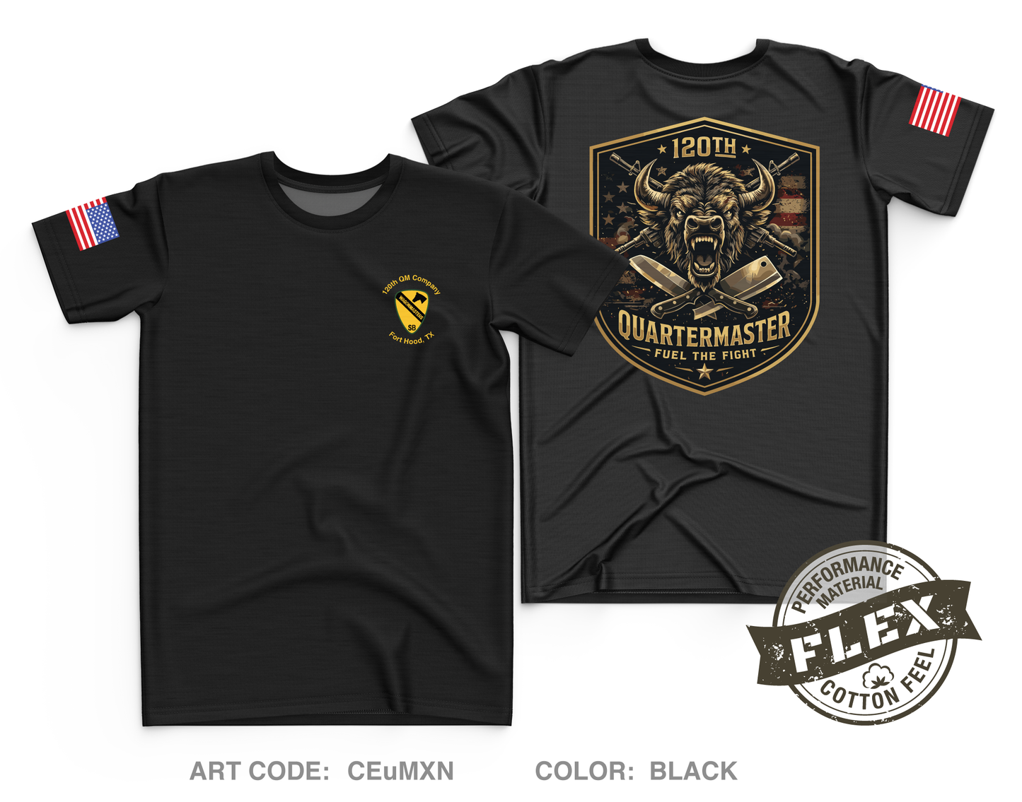 JCCoE, 266th QM BN, 23rd QM BDE Core Men's SS Flex Performance Tee - EuMXN