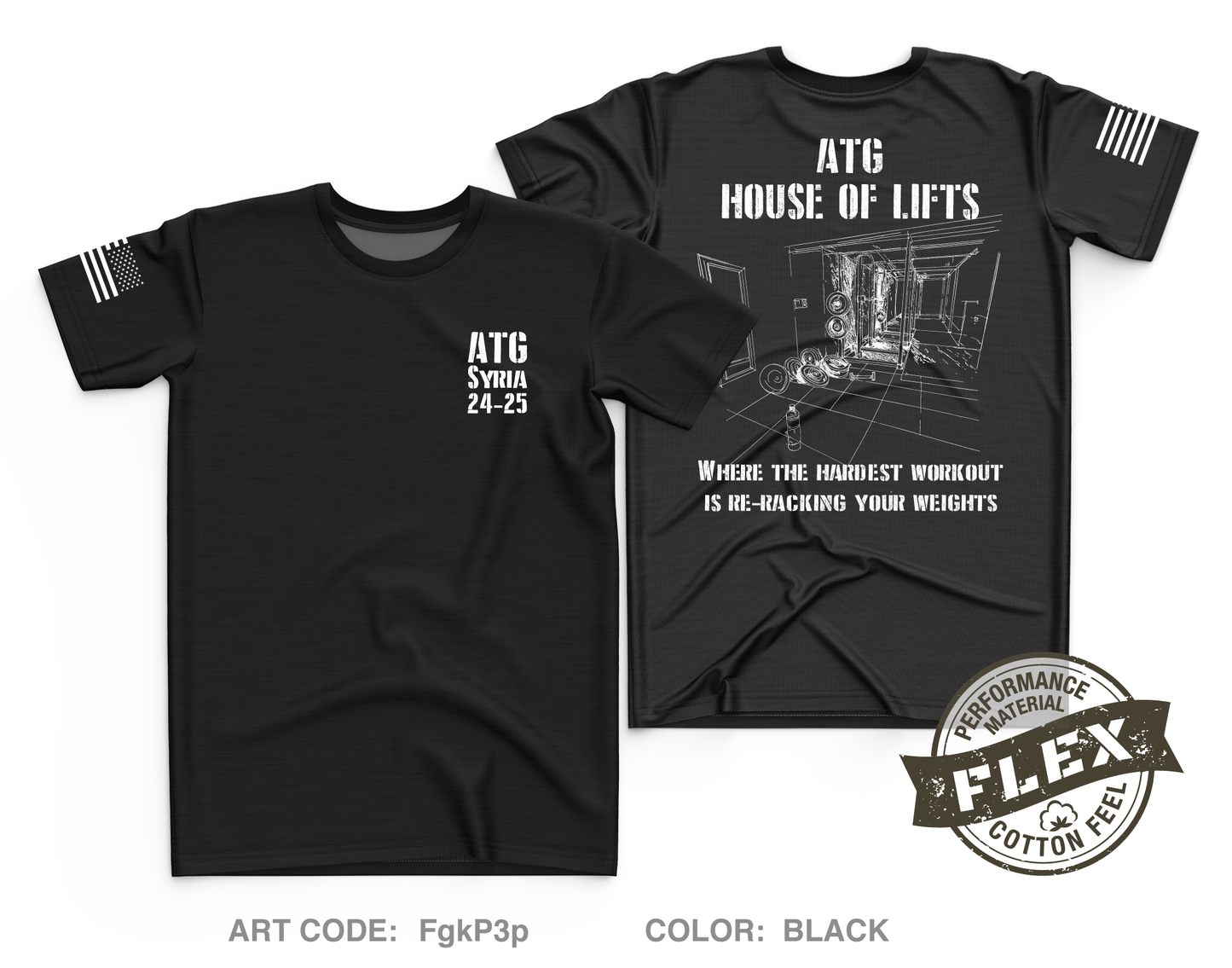B Battery 2-218th FA Core Men's SS Flex Performance Tee - FgkP3p