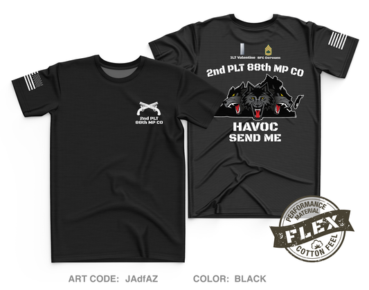 2nd PLT/ 88th MP CO Core Men's SS Flex Performance Tee - JAdfAZ