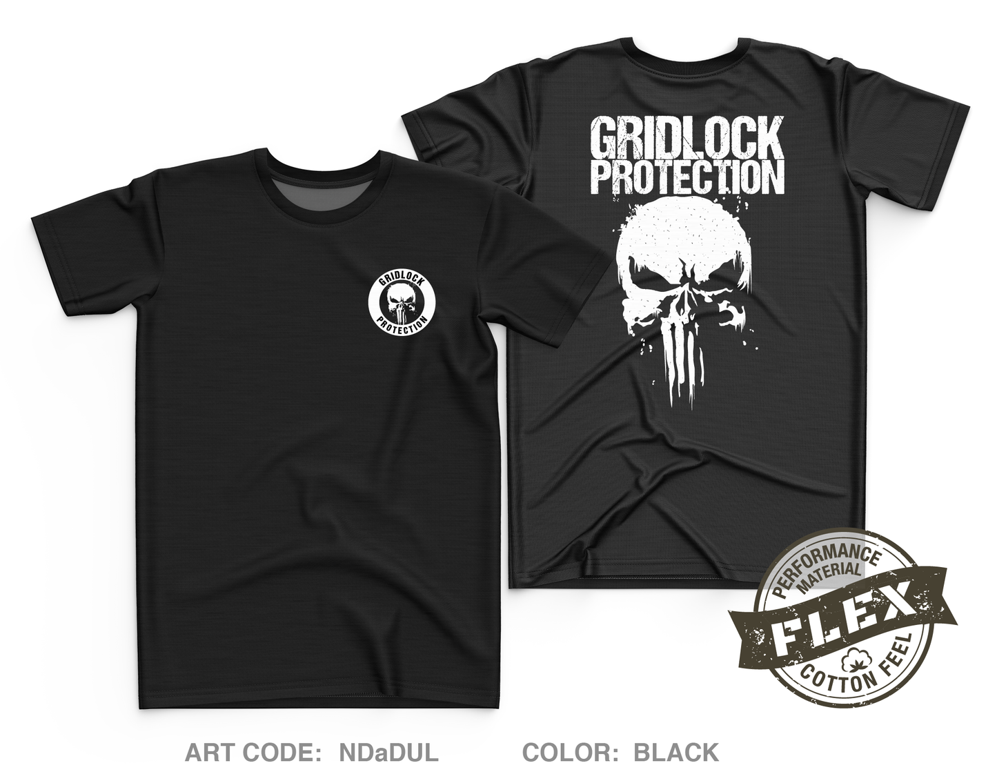 Gridlock protection Core Men's SS Flex Performance Tee - NDaDUL