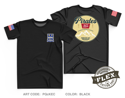 Pirate Mortar Platoon, 1-157 IN Core Men's SS Flex Performance Tee - PQcKEC