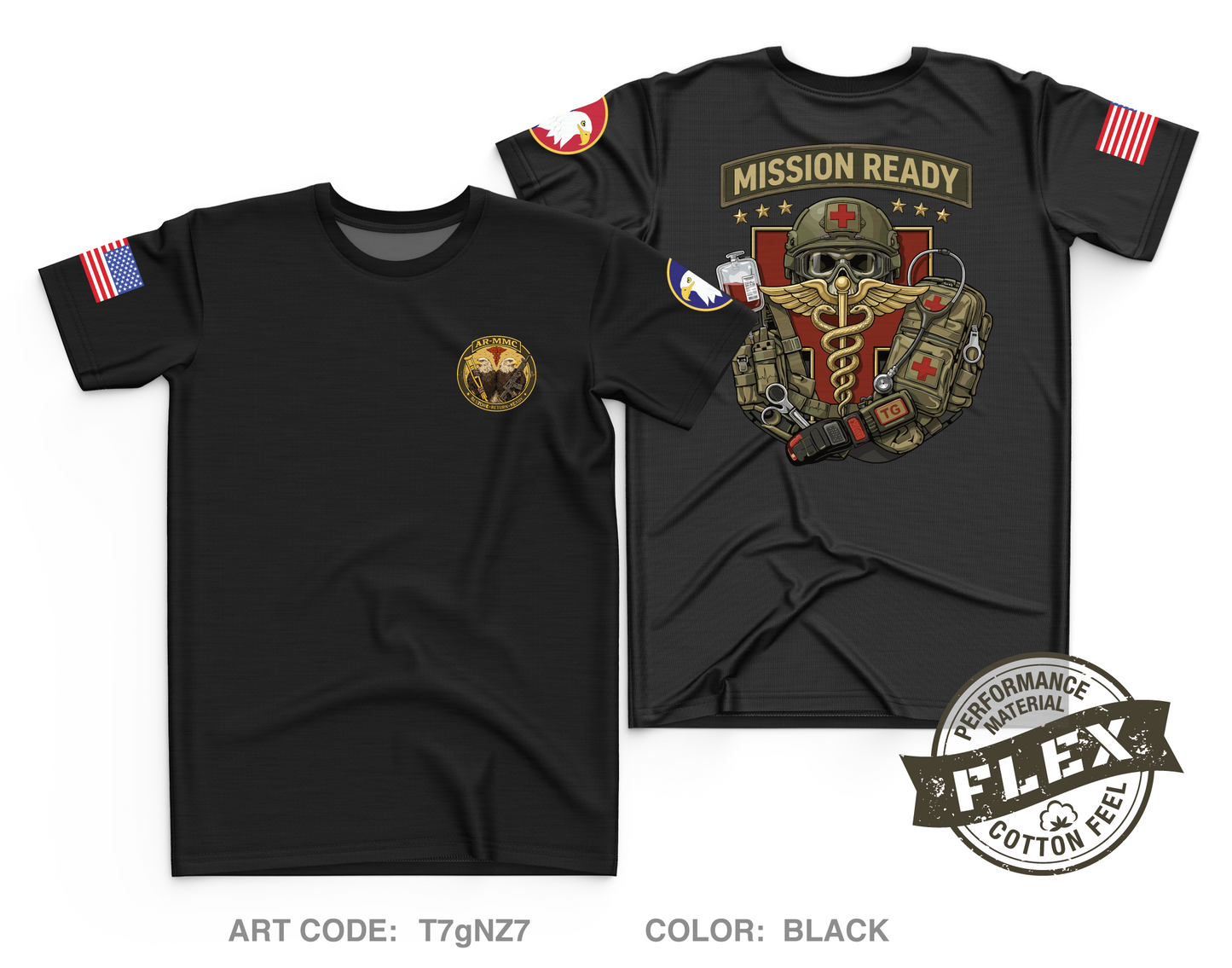 Army Reserve Medical Management Center Core Men's SS Flex Performance Tee - T7gNZ7